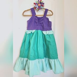 Handmade, Ariel Inspired, Little Mermaid Dress, Fit Toddler Size 2-3